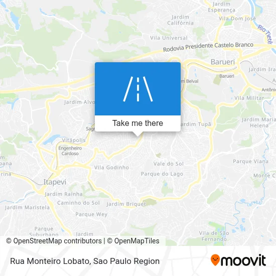 Rua Monteiro Lobato map
