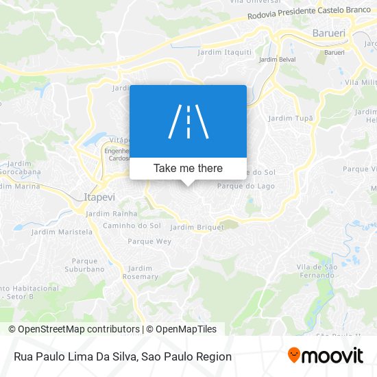 Mapa Rua Paulo Lima Da Silva