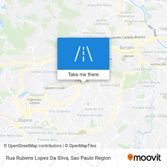 Rua Rubens Lopes Da Silva map