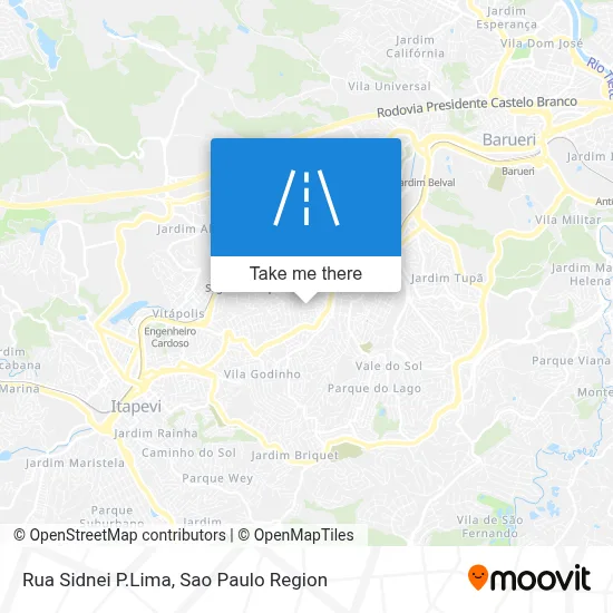 Rua Sidnei P.Lima map