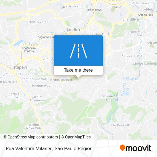 Rua Valentim Milanes map