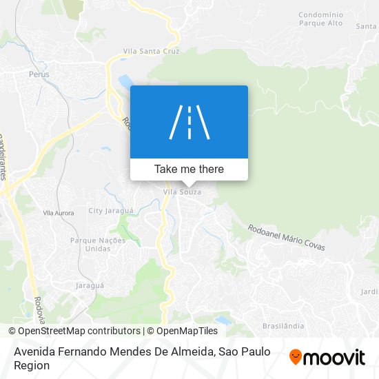Mapa Avenida Fernando Mendes De Almeida