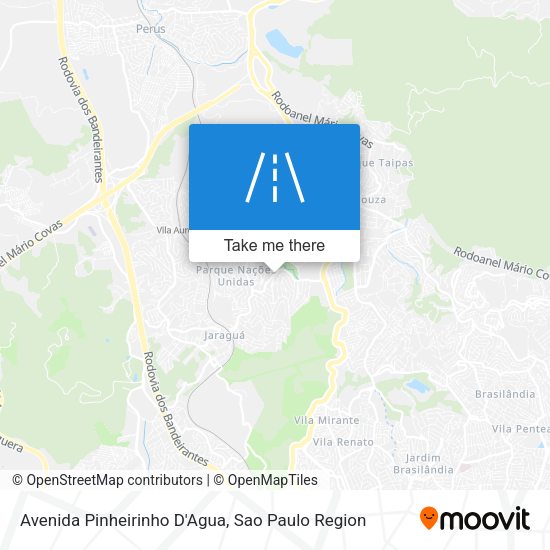 Avenida Pinheirinho D'Agua map