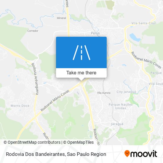 Rodovia Dos Bandeirantes map