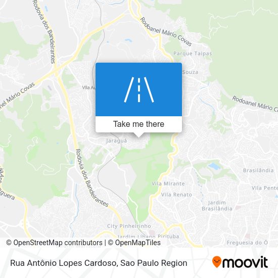 Rua Antônio Lopes Cardoso map