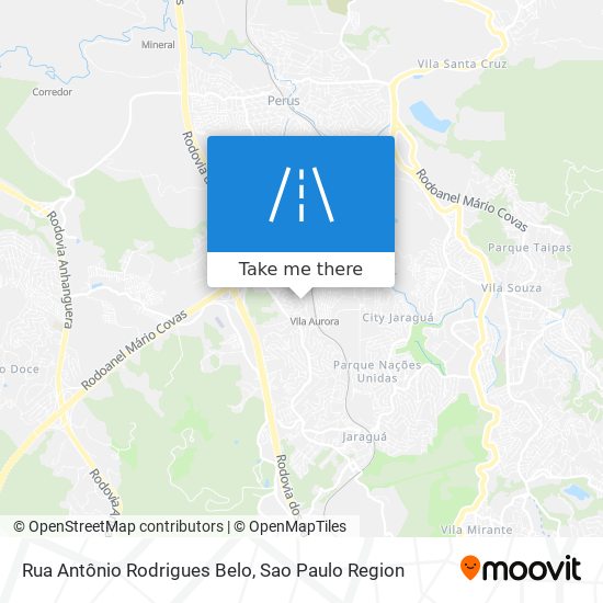 Mapa Rua Antônio Rodrigues Belo