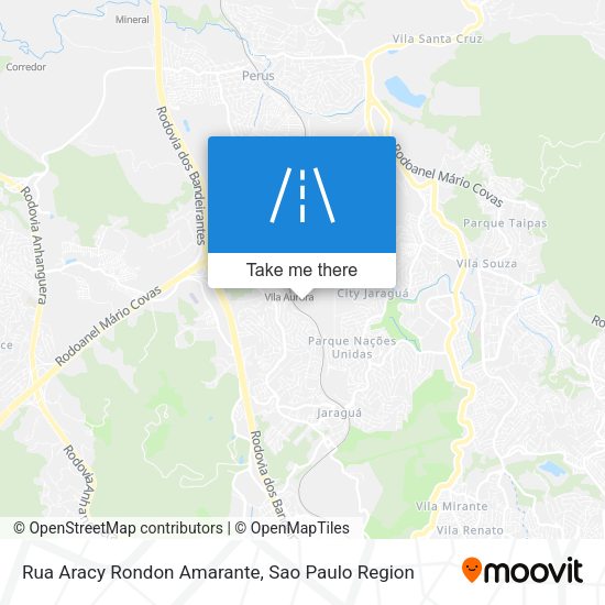 Rua Aracy Rondon Amarante map