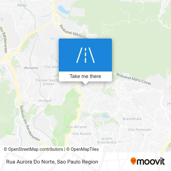Rua Aurora Do Norte map
