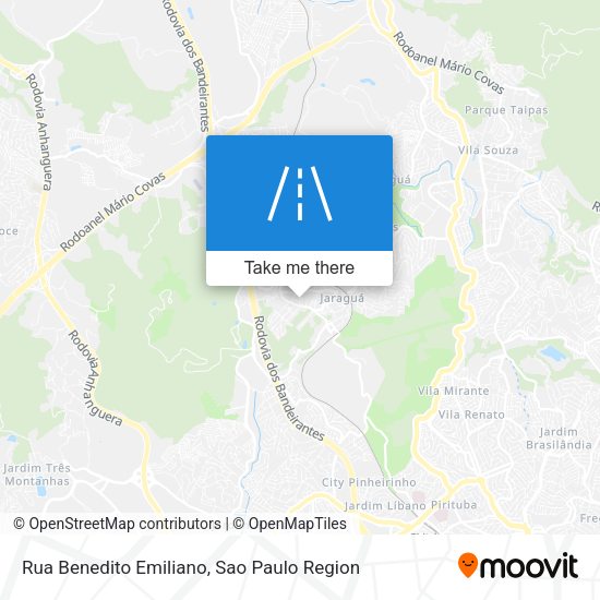 Rua Benedito Emiliano map