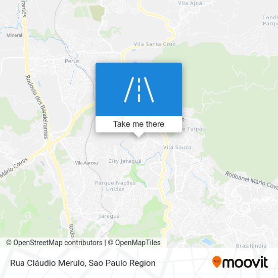 Rua Cláudio Merulo map