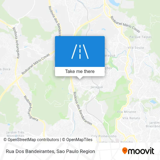 Rua Dos Bandeirantes map