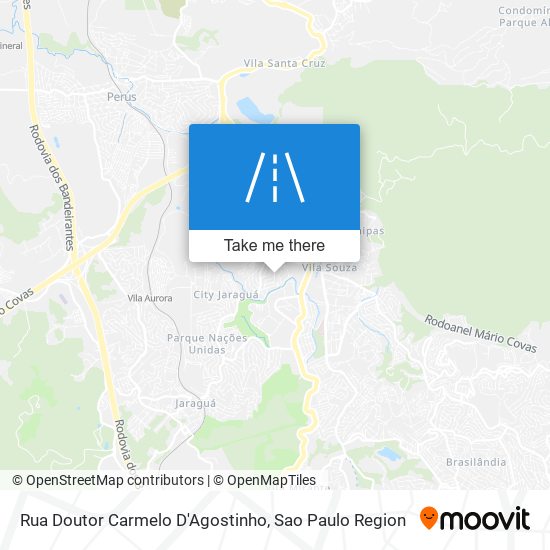 Rua Doutor Carmelo D'Agostinho map