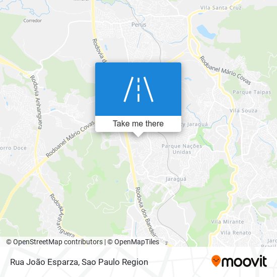 Mapa Rua João Esparza