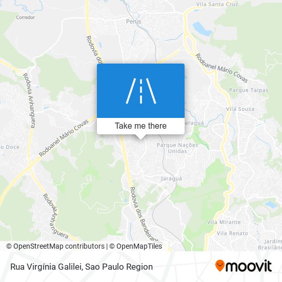 Mapa Rua Virgínia Galilei