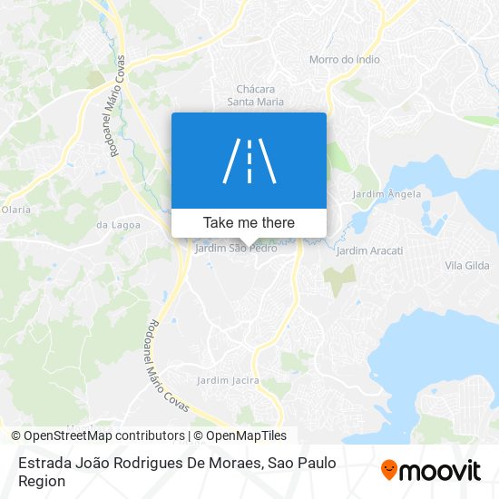 Mapa Estrada João Rodrigues De Moraes