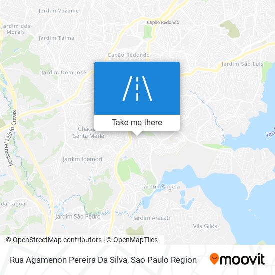 Mapa Rua Agamenon Pereira Da Silva