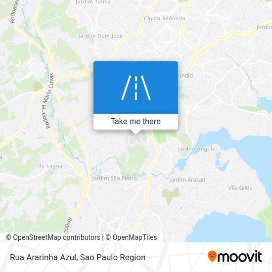 Rua Ararinha Azul map