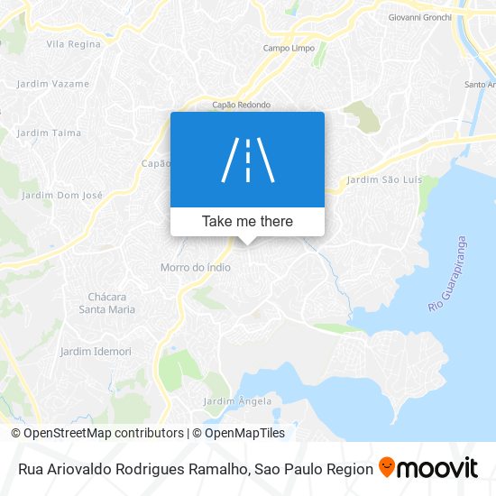 Mapa Rua Ariovaldo Rodrigues Ramalho