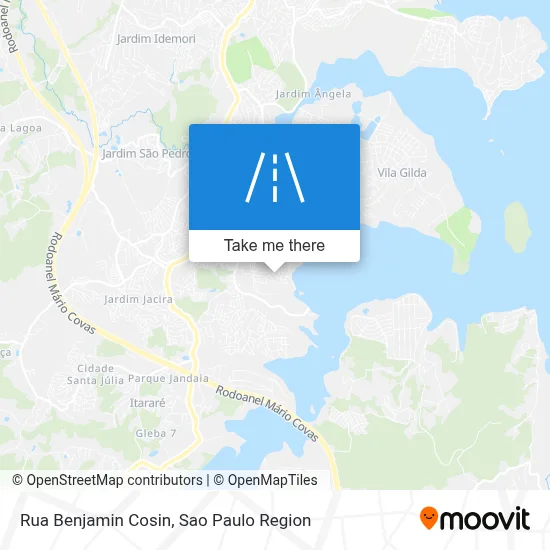 Rua Benjamin Cosin map