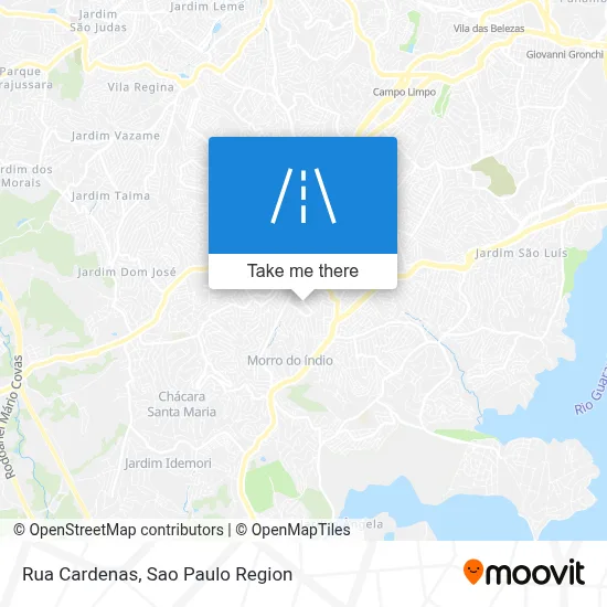 Rua Cardenas map