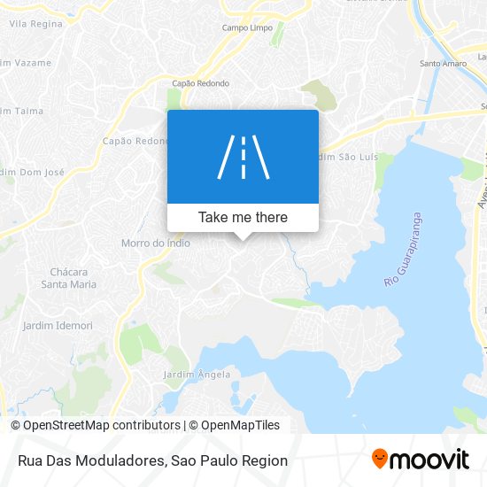 Rua Das Moduladores map