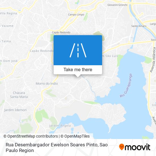 Mapa Rua Desembargador Ewelson Soares Pinto