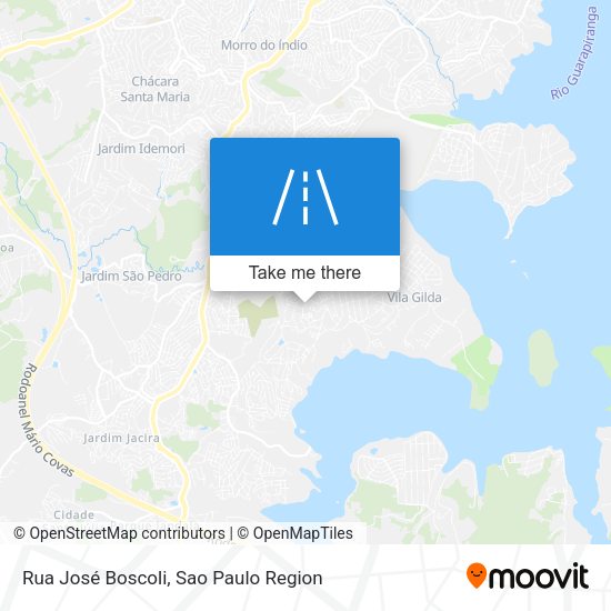 Rua José Boscoli map