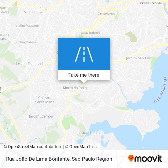 Mapa Rua João De Lima Bonfante
