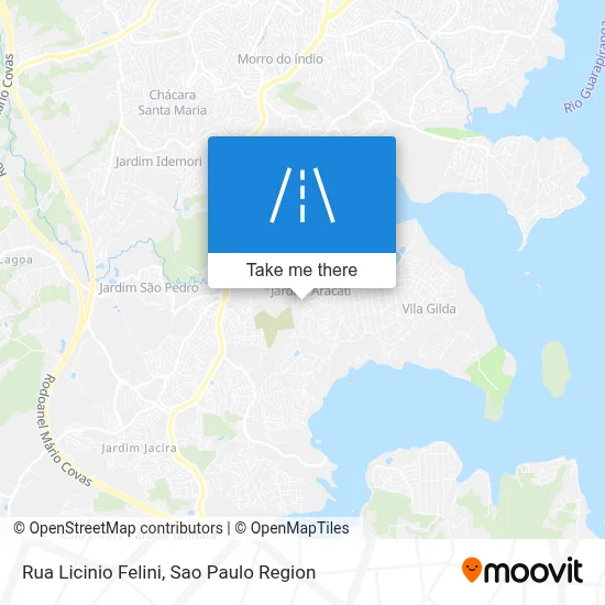 Rua Licinio Felini map