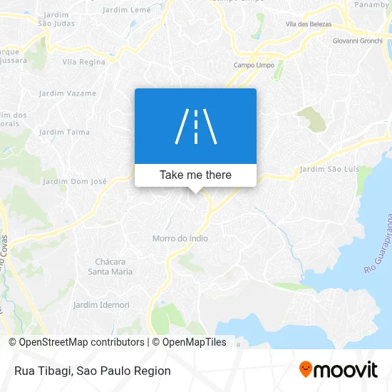 Rua Tibagi map