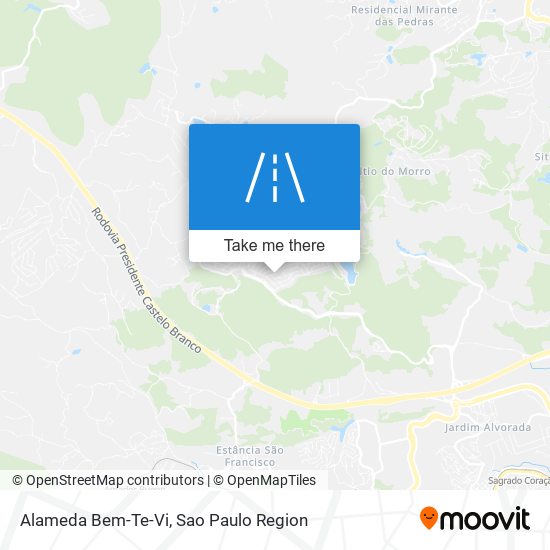 Mapa Alameda Bem-Te-Vi