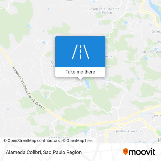 Alameda Colibri map