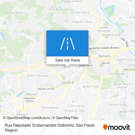 Rua Deputado Scalamandre Sobrinho map