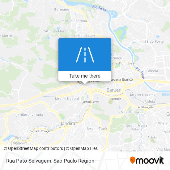 Rua Pato Selvagem map