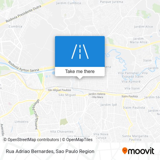 Rua Adriao Bernardes map