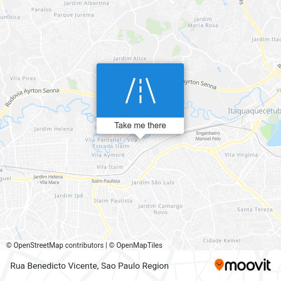 Rua Benedicto Vicente map