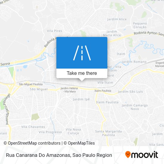 Rua Canarana Do Amazonas map