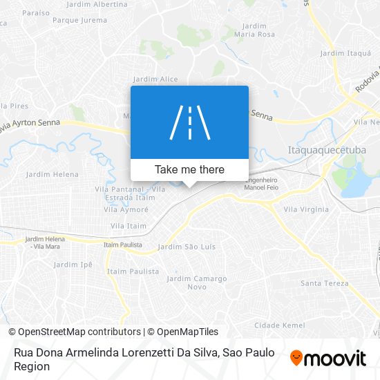 Mapa Rua Dona Armelinda Lorenzetti Da Silva