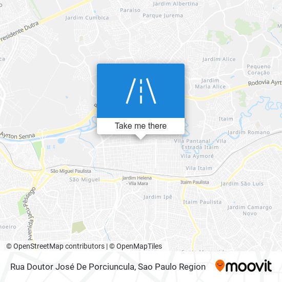 Mapa Rua Doutor José De Porciuncula