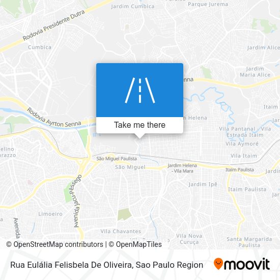 Rua Eulália Felisbela De Oliveira map