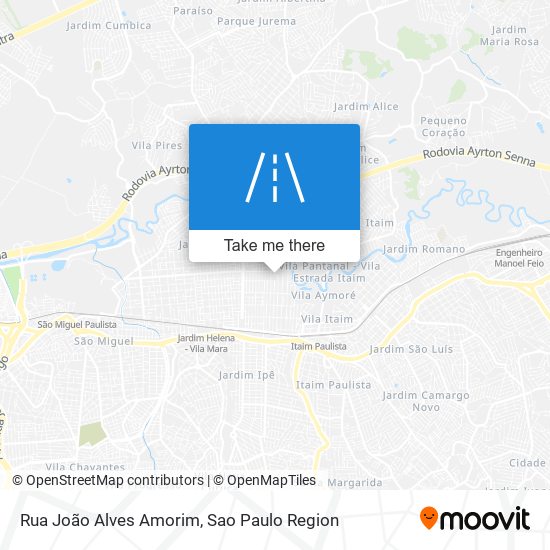 Mapa Rua João Alves Amorim