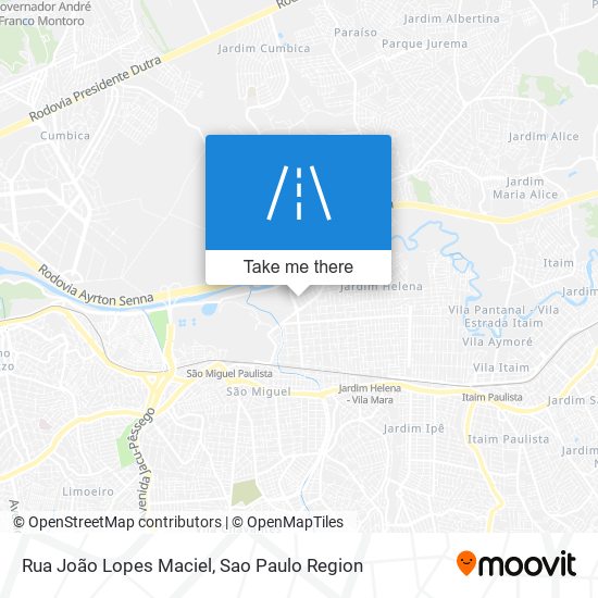 Mapa Rua João Lopes Maciel