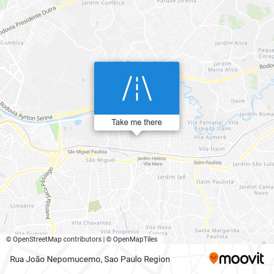 Rua João Nepomucemo map