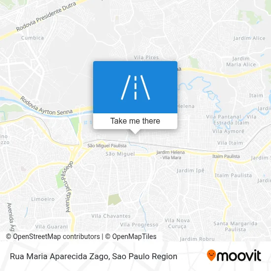 Rua Maria Aparecida Zago map