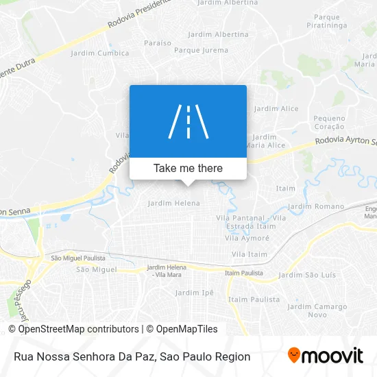 Rua Nossa Senhora Da Paz map