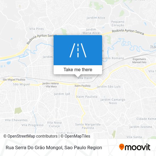 Rua Serra Do Grão Mongol map