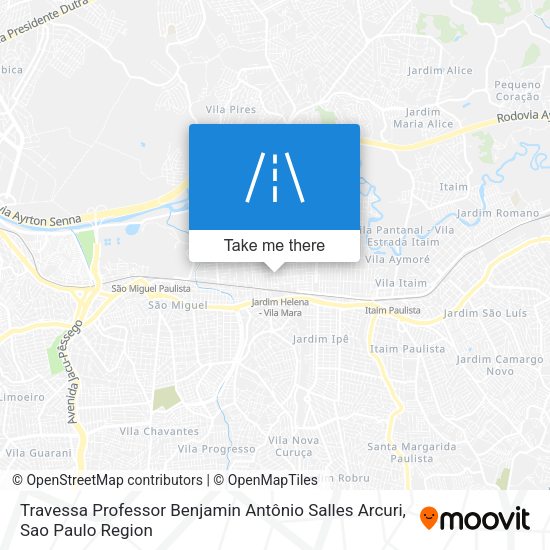 Travessa Professor Benjamin Antônio Salles Arcuri map