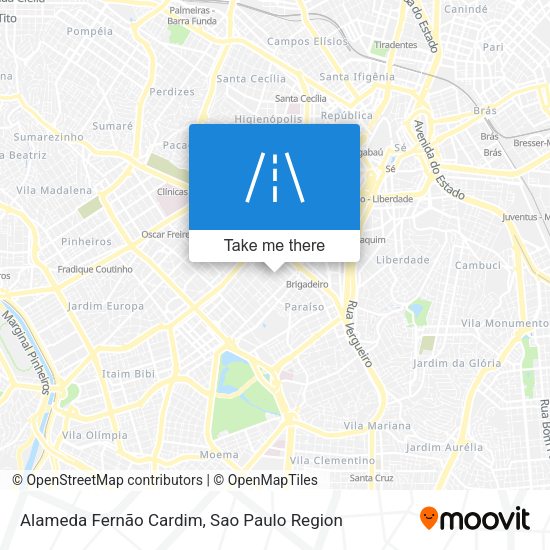 Alameda Fernão Cardim map