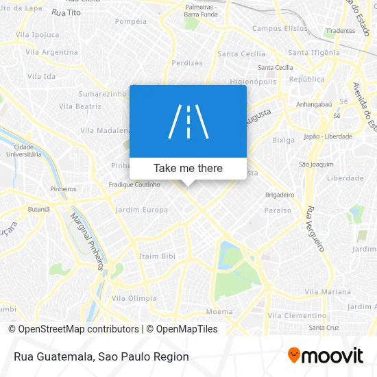 Rua Guatemala map