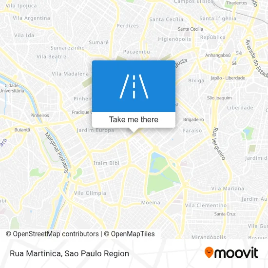 Rua Martinica map